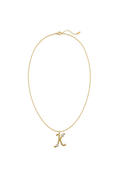 Charmist Çelik Üzeri Altın Kaplama Signature Collection Harf Kolye