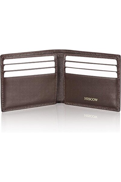 HISCOW Leather Business Card Case Holder for Men & Women, Italian Calfskin