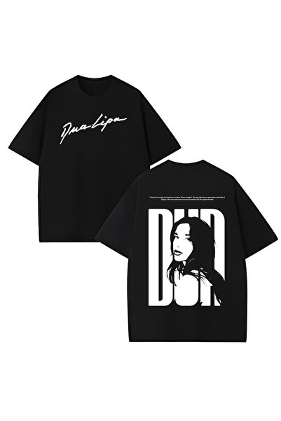 MAGORS Dua Lipa majica sa printom, unisex, oversized kroj, 100% pamuk, okrugl...