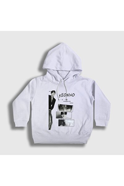 Presmono Unisex Kids White Keonho K-Pop Cortis Hooded Sweatshirt 617623Tt