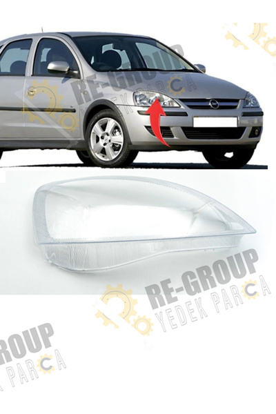 İthal OPEL CORSA C ÖN FAR CAMI 2001-2006 -SAĞ- 1216139C