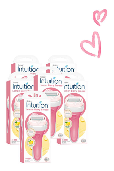 Schick Intuition 6 Pieces Intuition Razor Lemon Berry Breeze 2 Pcs
