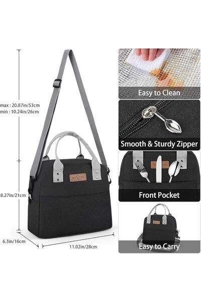 GENERAL Mylindde Lunch Bag, Insulated Lunch Tote Bag with Adjustable Strap, R...