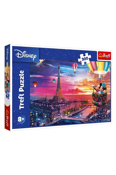 Trefl Puzzle de 300 de piese Disney Mickey & Minnie Mouse cu balon cu aer cal...