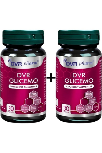 DVR Pharm Pachet DVR Glicemo formula forte mentinerea nivelului glicemiei con...
