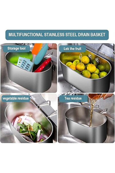 Aputue Sink Drain Strainer Basket, Stainless Steel Kitchen Sink Strainer Cola...