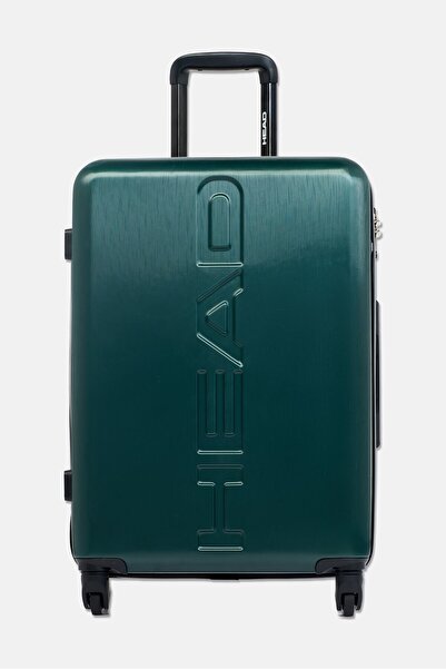 Head 28 Inch Brand Logo Check In Spinner Luggage, Green
