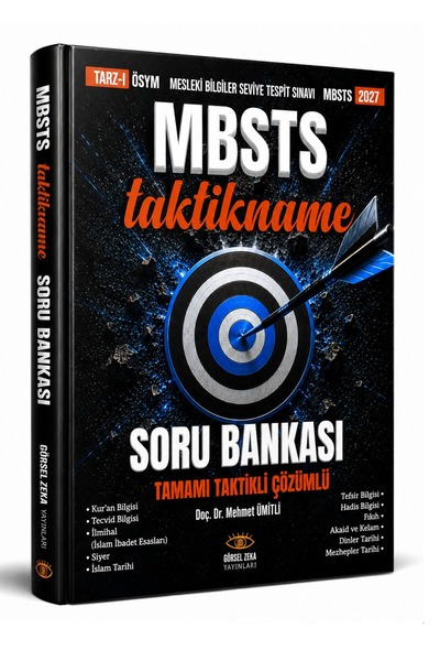 GÖRSEL ZEKA YAYINLARI 2027 MBSTS taktikname SORU BANKASI Taktikli Çözümlü Doç...