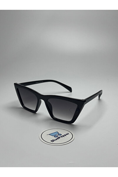 BluePepper Lorent Black Sunglasses Cateye Frame Black Glass Colorful 55 Ekartman