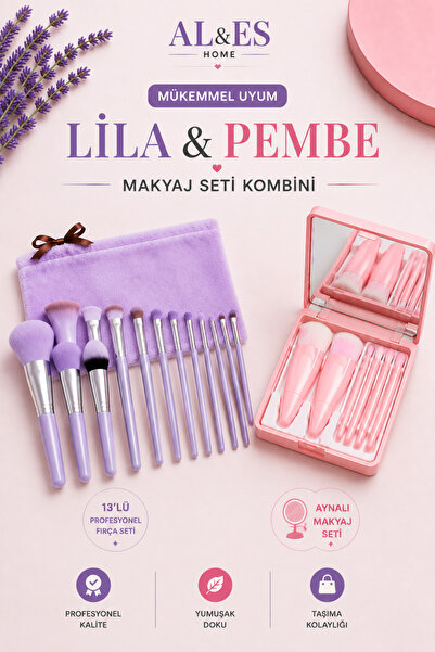AL&ES kozmetik Profesyonel Makyaj Seti - BB Krem, Transparan Pudra, Aynalı Fı...