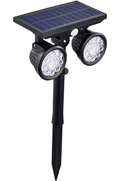 STARSTAR Dual-Head Solar Outdoor Lamp with Motion Sensor, 1 Pc Waterproof Aut...