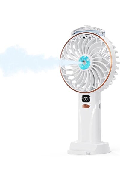 Morvena Picks Ventilator de ceață de 4000 mAh cu 5 viteze, afișaj LED, suport...