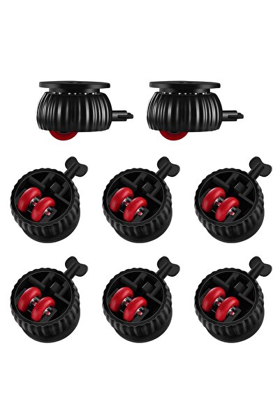 STARSTAR 8-Pack 360° Swivel Mini Ball-Bearing Silent Furniture Caster Wheels ...