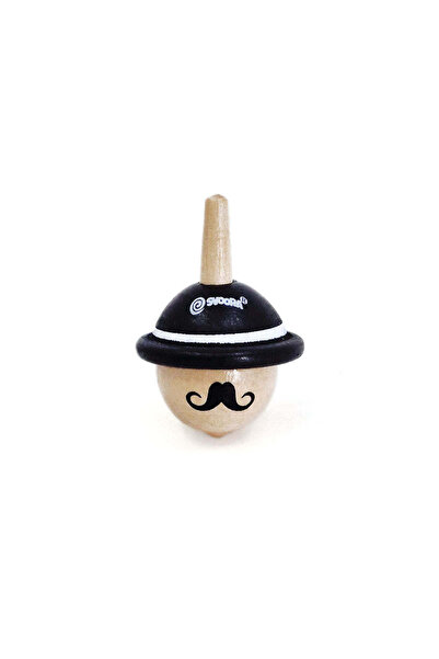 Svoora Wooden Spinning Top'The Sir' (Gentleman) - Spinning Hats Collection