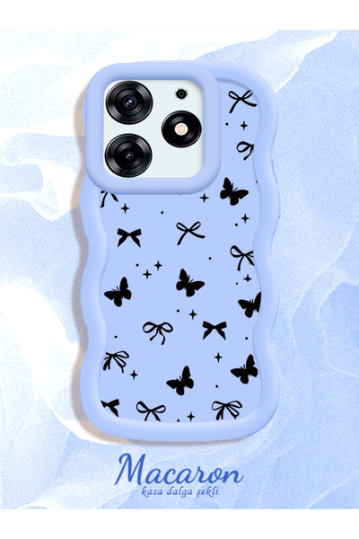 CHICASELUX Tecno Spark 10 Pro Compatible Thin Butterfly Bow Printed Soft Stru...