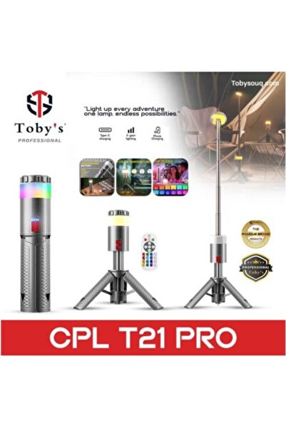TOBYS قصبة صيد مع قاعدة ثلاثية القوائم وجهاز تحكم عن بعد CPL-T21 PRO