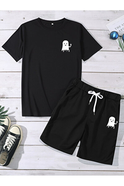 bellanova Unisex Printed T-Shirt and Shorts Set