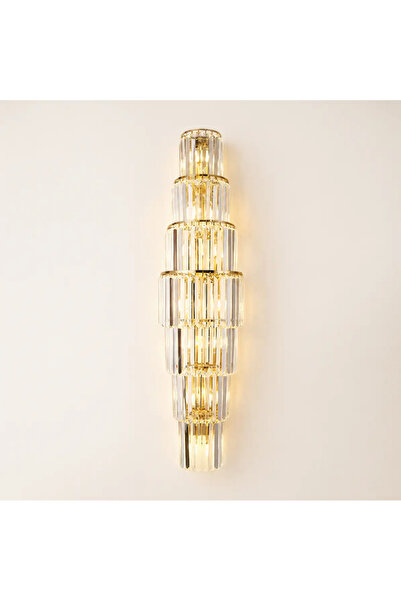 LUXXO Aplica Incanto 120 cm, 7x E14, decoruri cristal, 120 × 30 × 30 cm