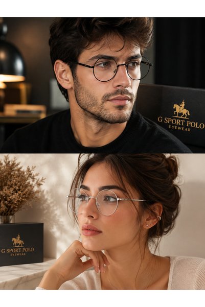 G Sport POLO 2'Lİ Set Unısex Mavi Işık Engelleyici Şeffaf Harry Potter Gözlük