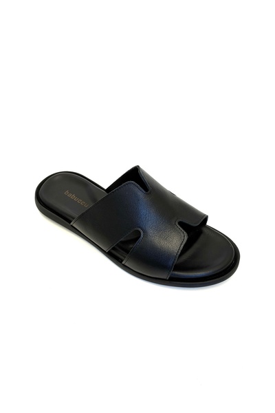 babuccu83 Men's Genuine Leather Slippers