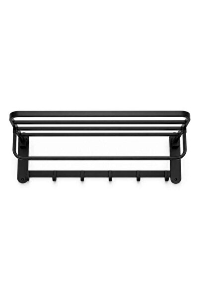 Generic Black Movable Towel Rack with Hanger