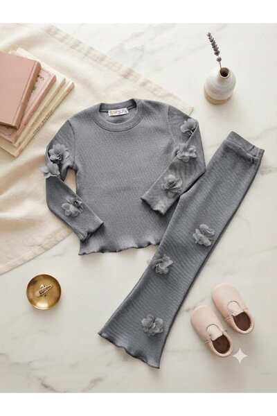 renkli diyar Girls' 2-Piece Set Long Sleeved Blouse and Spanish-Style Pants N...