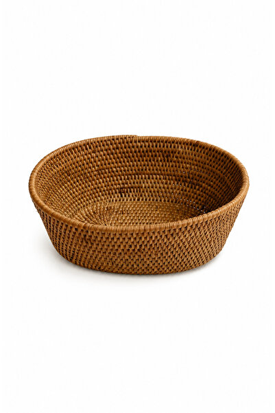 ipekbambuhome Doğal Rattan Dekoratif Oval Sepet 17x13x7 cm – Sunum ve Düzenle...