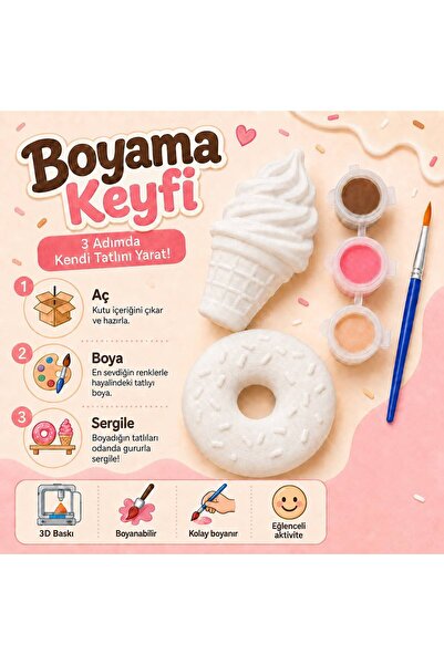 Limitless 3D Dondurma & Donut 3D Boyama Seti