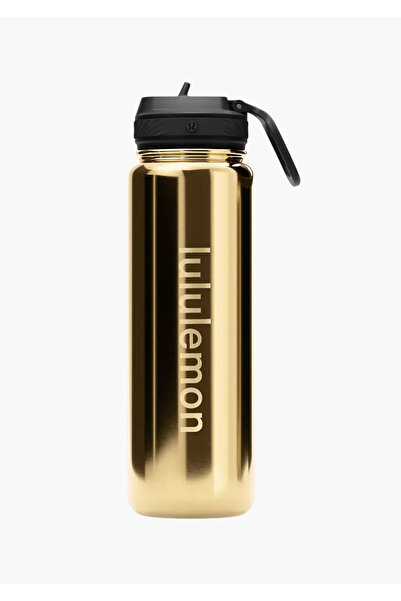 Generic Brand Lulu-Lemon Stainless Steel Thermos 710 ml (24 oz) Vacuum Insula...