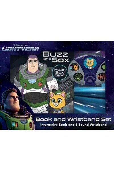 Generic (Unbranded) Disney Pixar Lightyear: Set cu carte Buzz și Sox și brăța...