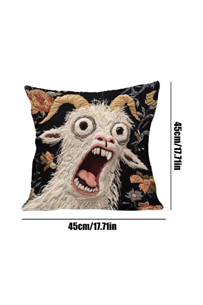 Choice A Screaming Goat Pillow Cover Soft Protector Decorative Throw Pillow C...
