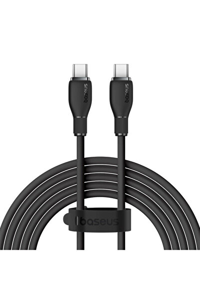 Baseus Seria Pudding Cablu USB-C la USB-C de 100W pentru laptopuri și telefoane