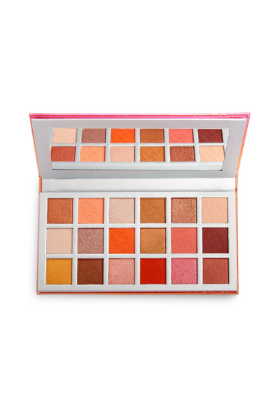 Makeup Revolution London Bitter Peach 18 Renkli Far Paleti