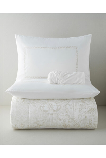 English Home Elegance Fleure Pamuk Çarşaflı Çift Kişilik Nevresim Takımı 200x...