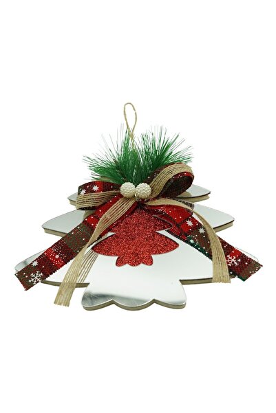 Rao Ornament Brad, Brad, Argintiu, Lucios, 14*17cm, Acril, Interior/ Exterior