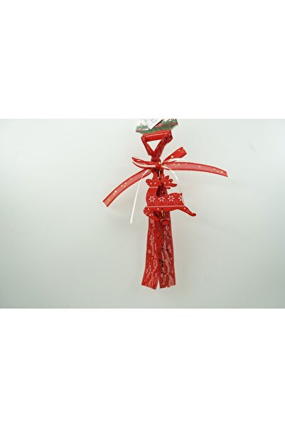 Rao Ornament de Brad Craciun Cerb, Rosu, Lemn, 25 Cm