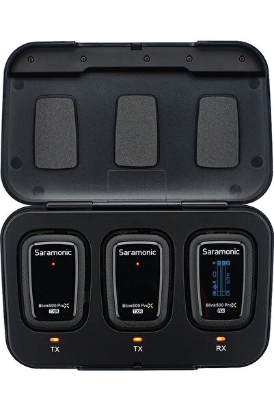 DJI Saramonic Blink500 ProX B2R Ses Kayıt Özellikli Kablosuz Yaka Mikrofonu