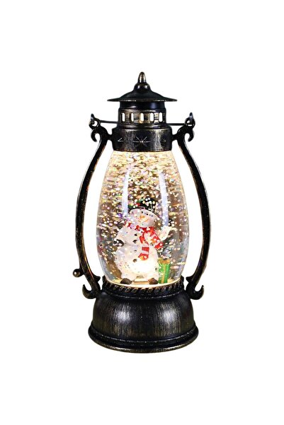 Rao Decoratiune Luminoasa, Felinar de Craciun, cu Lumina Led, cu Maner, 14X7X...