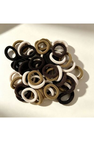 idei Set 50 elastice de păr textile, benzi elastice mici confortabile, acceso...