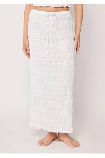 Calzedonia Beach Wear Layered Skirt Pareo Elegant Gathered Stretchy Textured ...