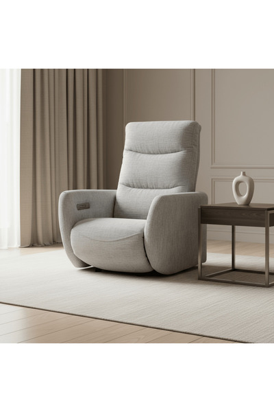 Roots Furniture SilverFlow Swivel PWR Recliner