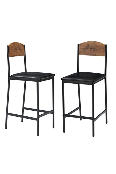 Garvee Space-Saving Bar Table and 2 Upholstered Chairs Set – Counter Height D...
