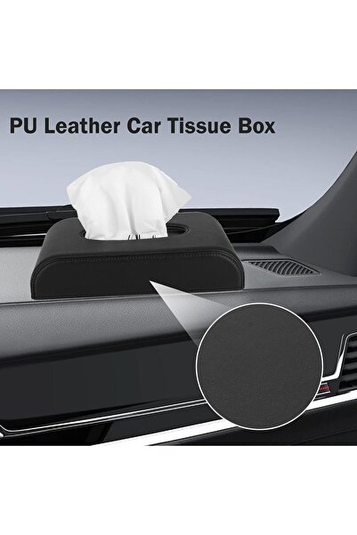 STARSTAR Car tissue box - & versatile PU leather non-slip storage box - & tis...