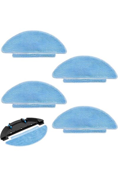 Morvena Picks 4 bucăți lavabile din microfibră robot aspirator mop - cârpe de...