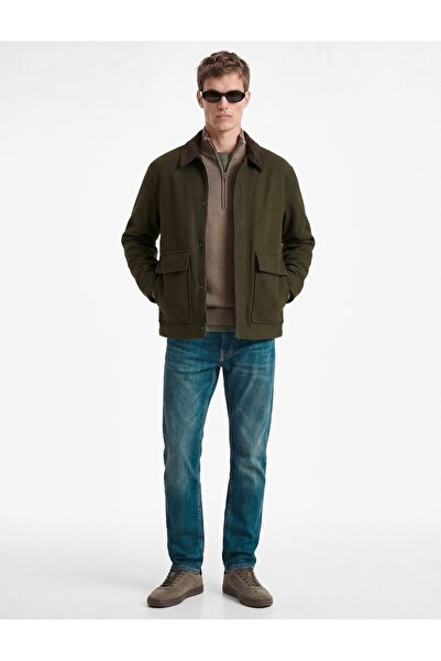 Koton Men's Jean Trousers 7Wam40084Nd Green Cast