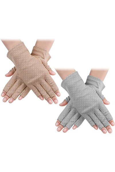 STARSTAR Women's UV-protective fingerless gloves (2 pairs per pack), suitable...