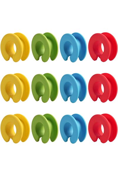 STARSTAR 12-Pack Windproof Coat Hanger Anti-Slip Retaining Rings & Clips
