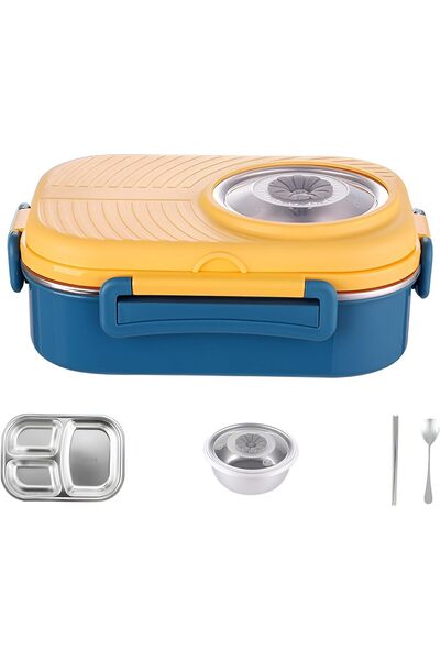 STARSTAR Stainless Steel Lunch Box Dividers Salad Storage Hot Food Preparatio...