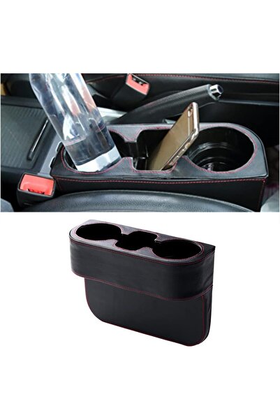 Morvena Picks Organizator din piele pentru spațiul dintre scaunele auto, cu s...