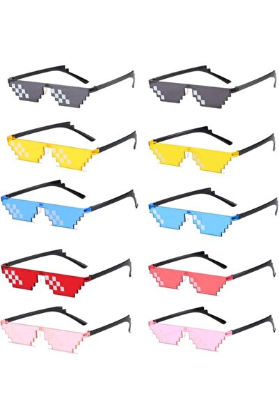 STARSTAR Mosaic Sunglasses - Pixel Party Glasses - Party Cosplay Glasses - UV...